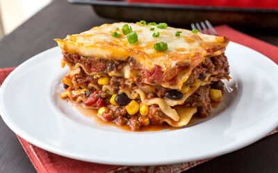 High-Protein Mexican Lasagna Bake